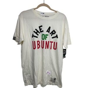 Roots of Fight The Art of Ubuntu Kevin Garnett Graphic T-Shirt Mens Large White